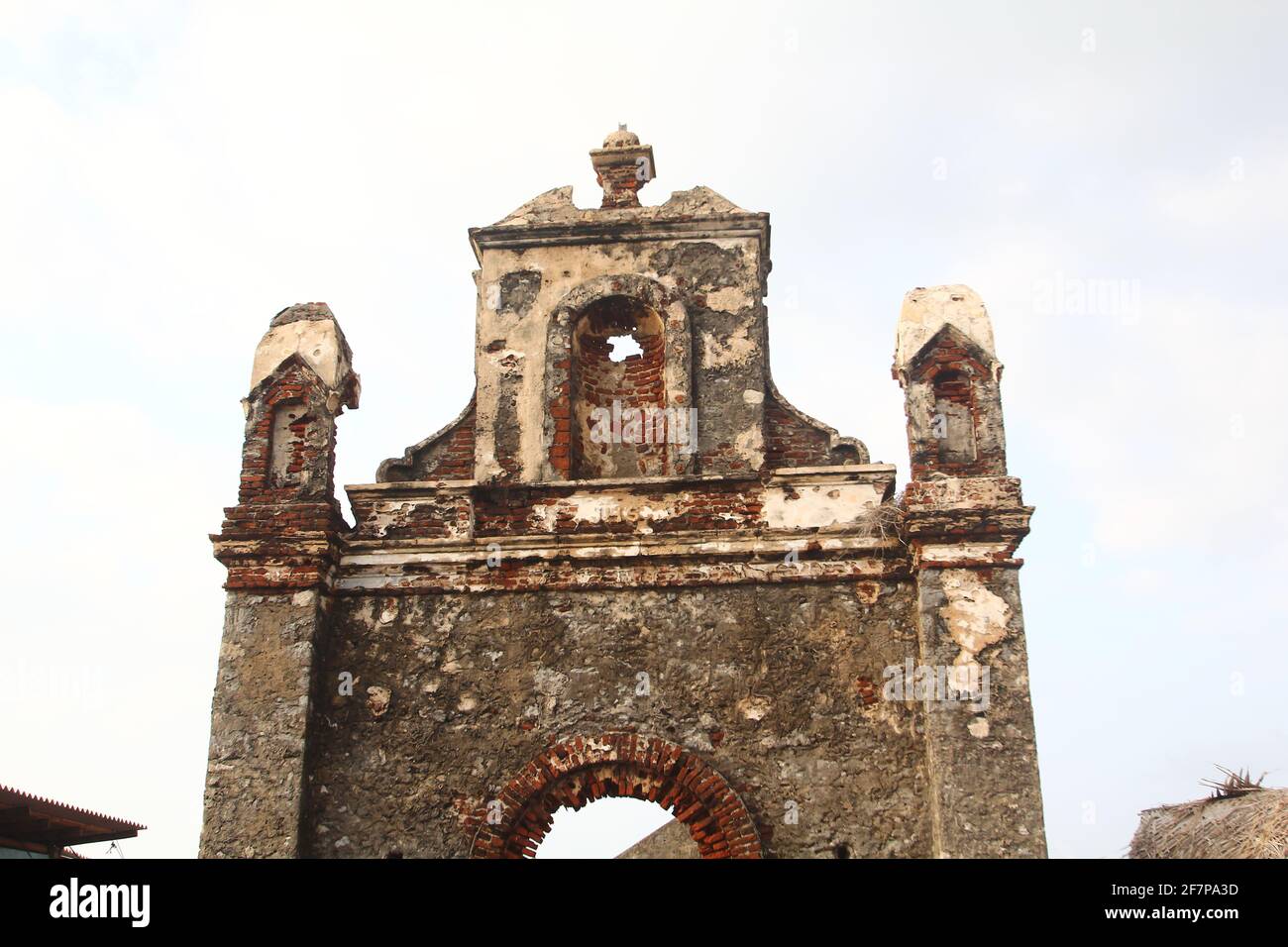 Ruinen der alten Kirche in Dhanushkodi, Indien Stockfoto