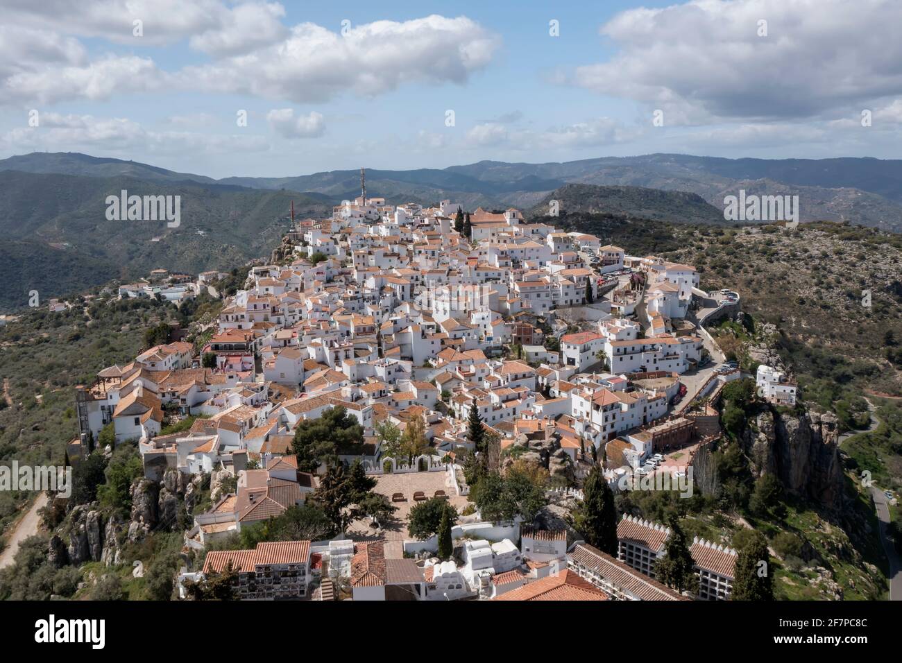 Gemeinde Comares in der Region Axarquia in Malaga, Andalusien Stockfoto