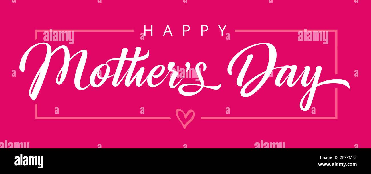 Happy Mothers Day Gratzen Konzept. Dekorativer Kunststil. Kreatives Muttertagsposter, an die beste MUTTER. Isolierte abstrakte Designvorlage. Moderne Kal Stock Vektor