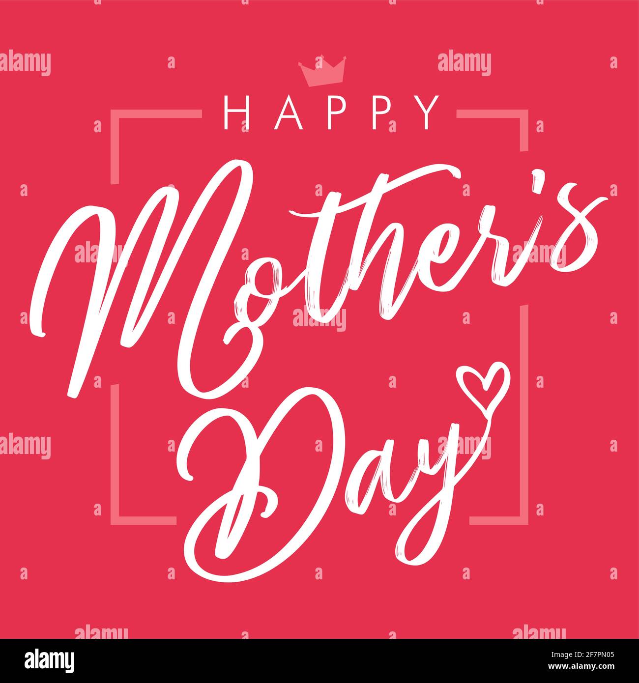 Happy Mothers Day Gratzen Konzept. Wir feiern den Stil der Glückwünsche. Kreatives Muttertagsposter, an die beste MUTTER. Isolierte abstrakte Designvorlage Stock Vektor