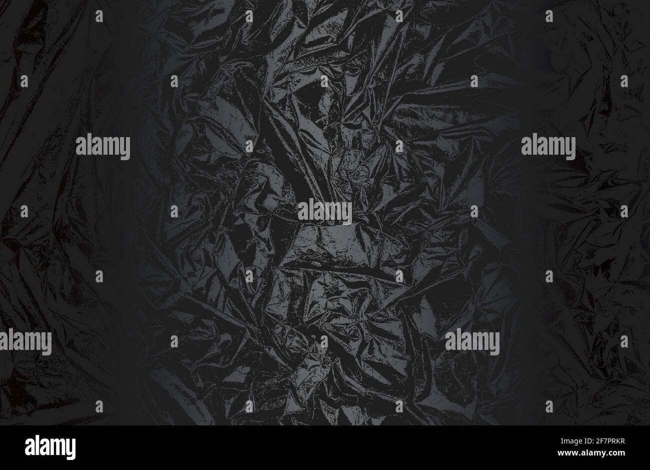 Luxus schwarz Metall Gradienten Hintergrund mit verzweifelten Metallfolie Textur. Vektorgrafik Stock Vektor