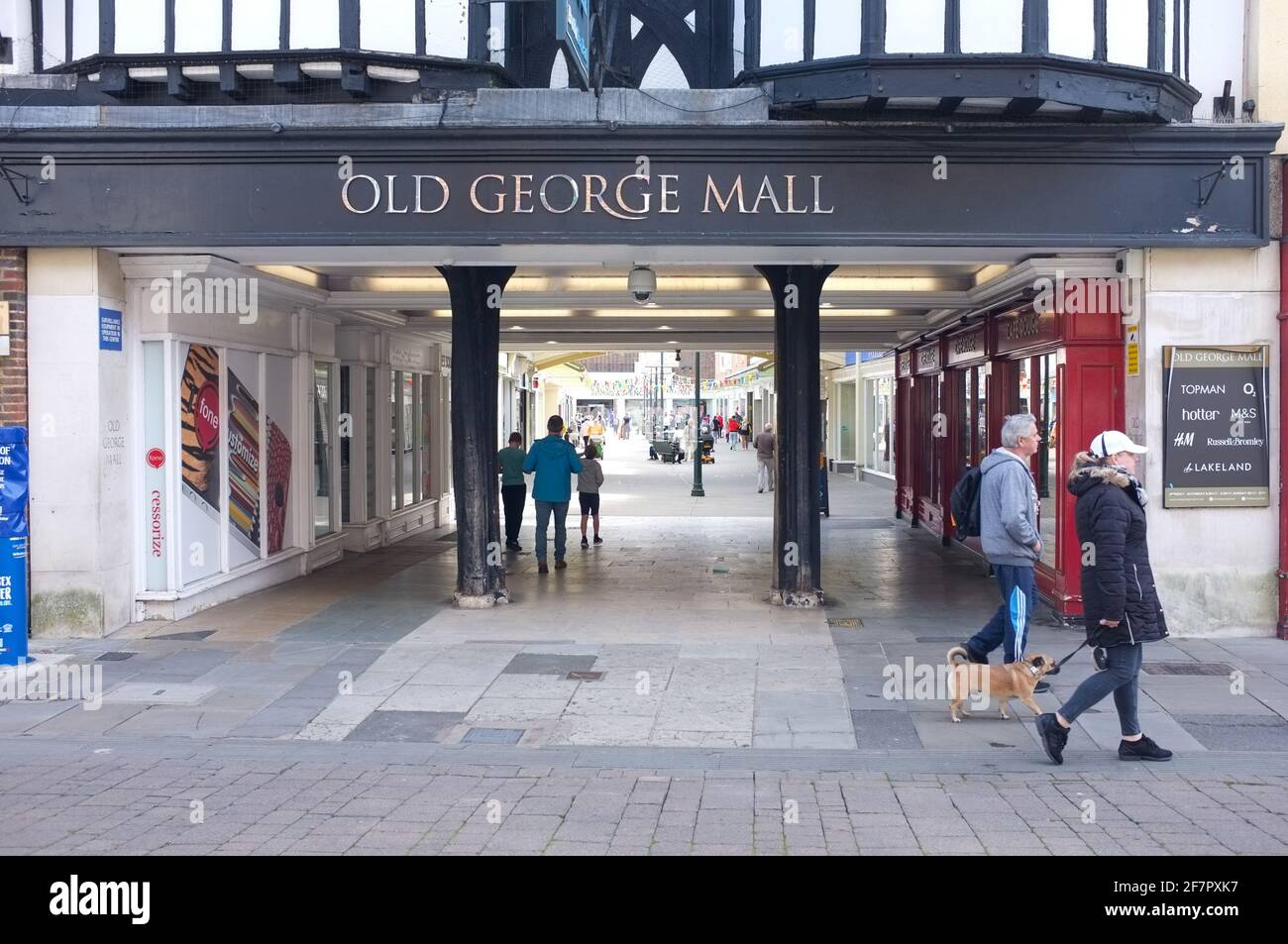 Old George Mall, Salisbury. Wiltshire UK. Stockfoto