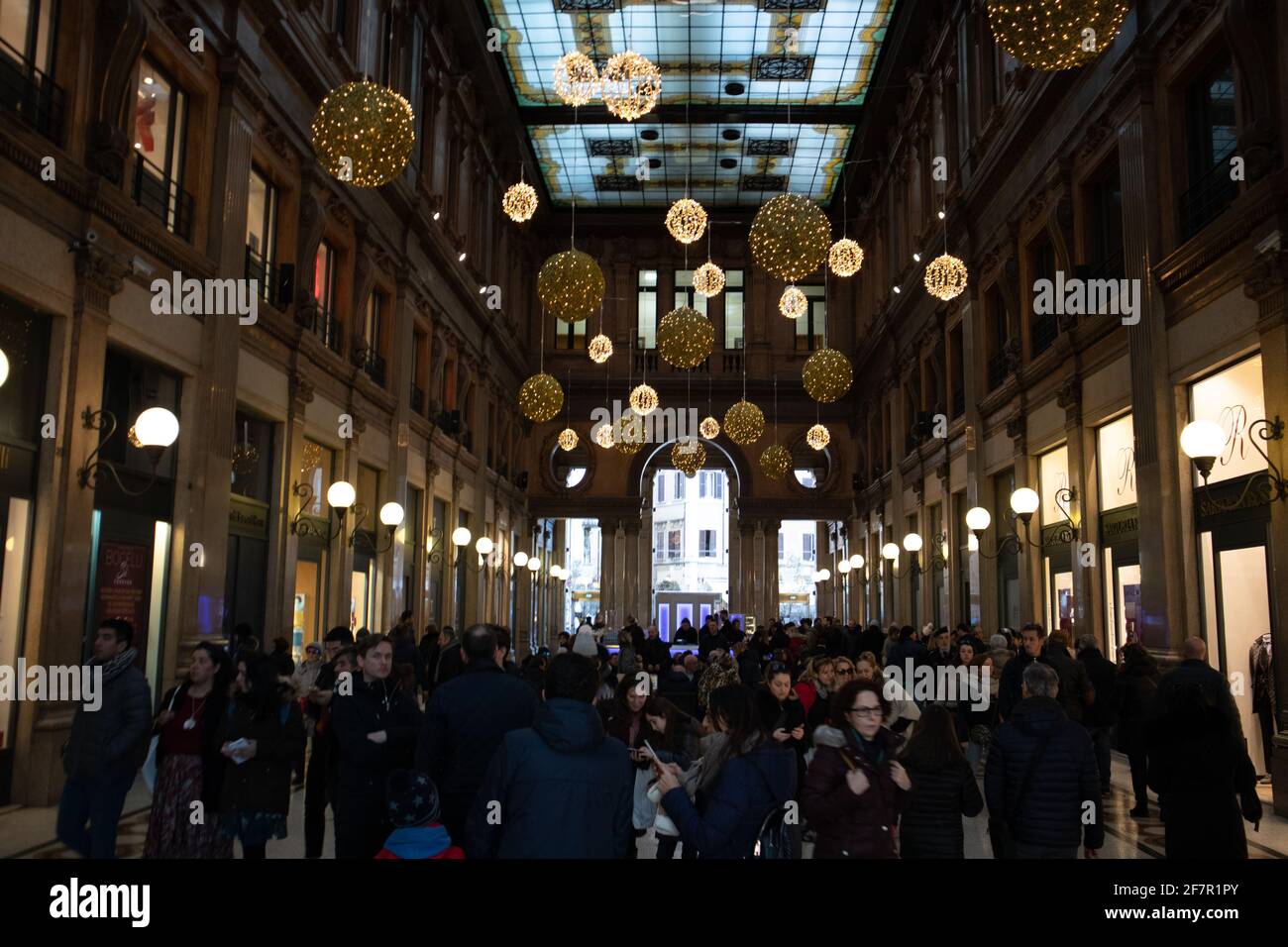Einkaufszentrum Galleria Alberto Sordi. Rom, Italien Stockfoto