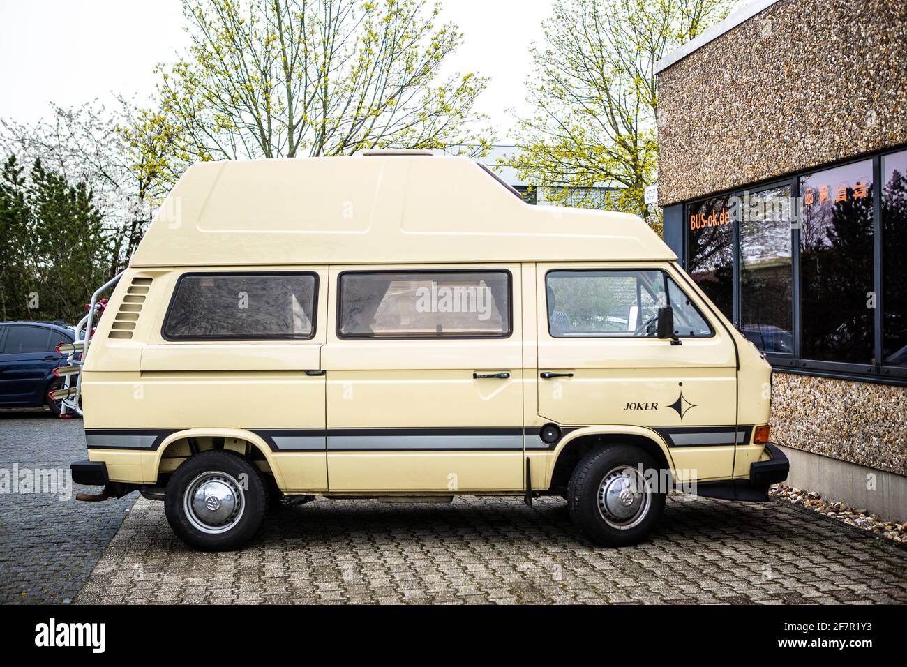 VW Bus T3 Luftgekühlt Joker Wohnmobil Stockfoto