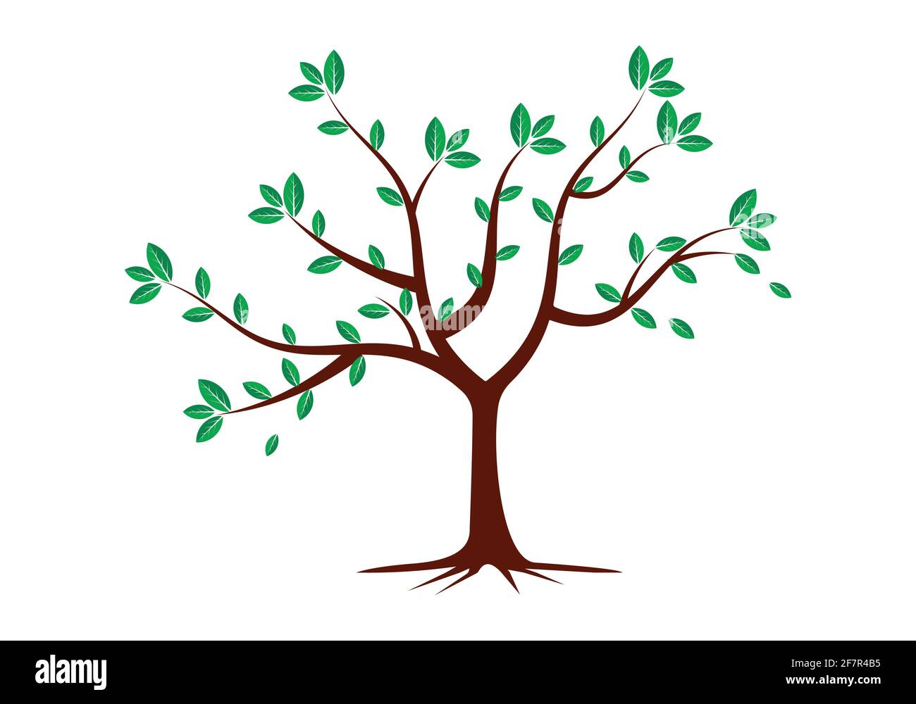 Baum Logo Design Vektor Illustration Vorlage Stock Vektor