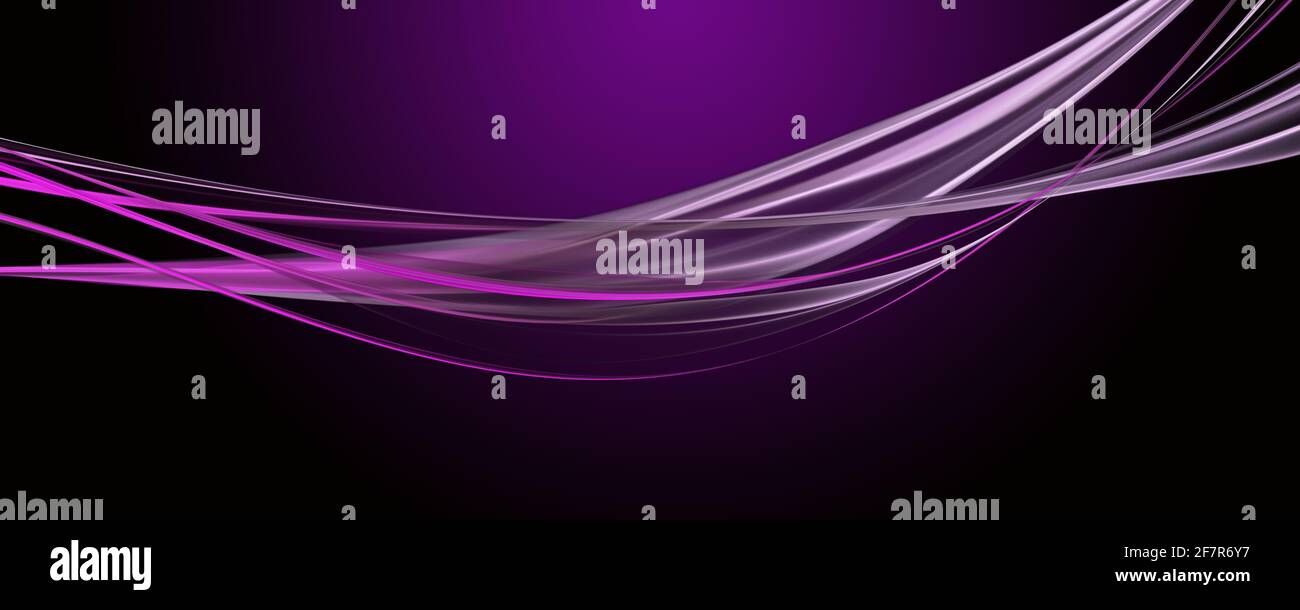 Abstrakte romantische Wave panorama Hintergrund design Illustration Stockfoto