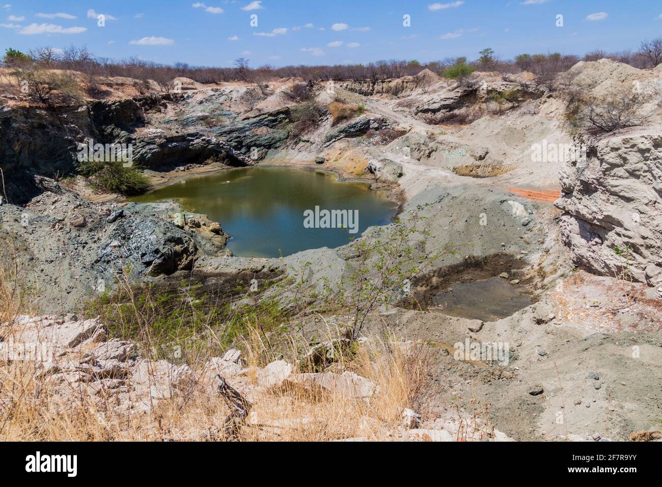 Vermiculite Mine im brasilianischen Bundesstaat Paraiba Stockfoto