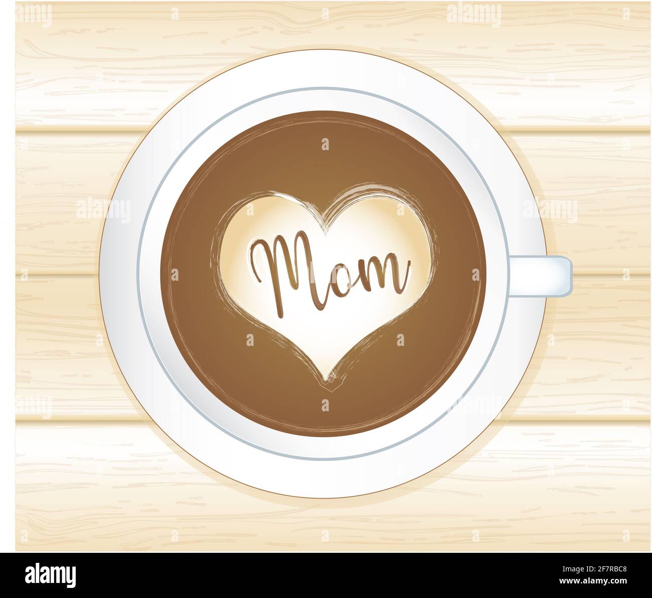 Mama schrieb in Kaffeetasse Stockfoto Mama schrieb in Kaffeetasse Stockfoto