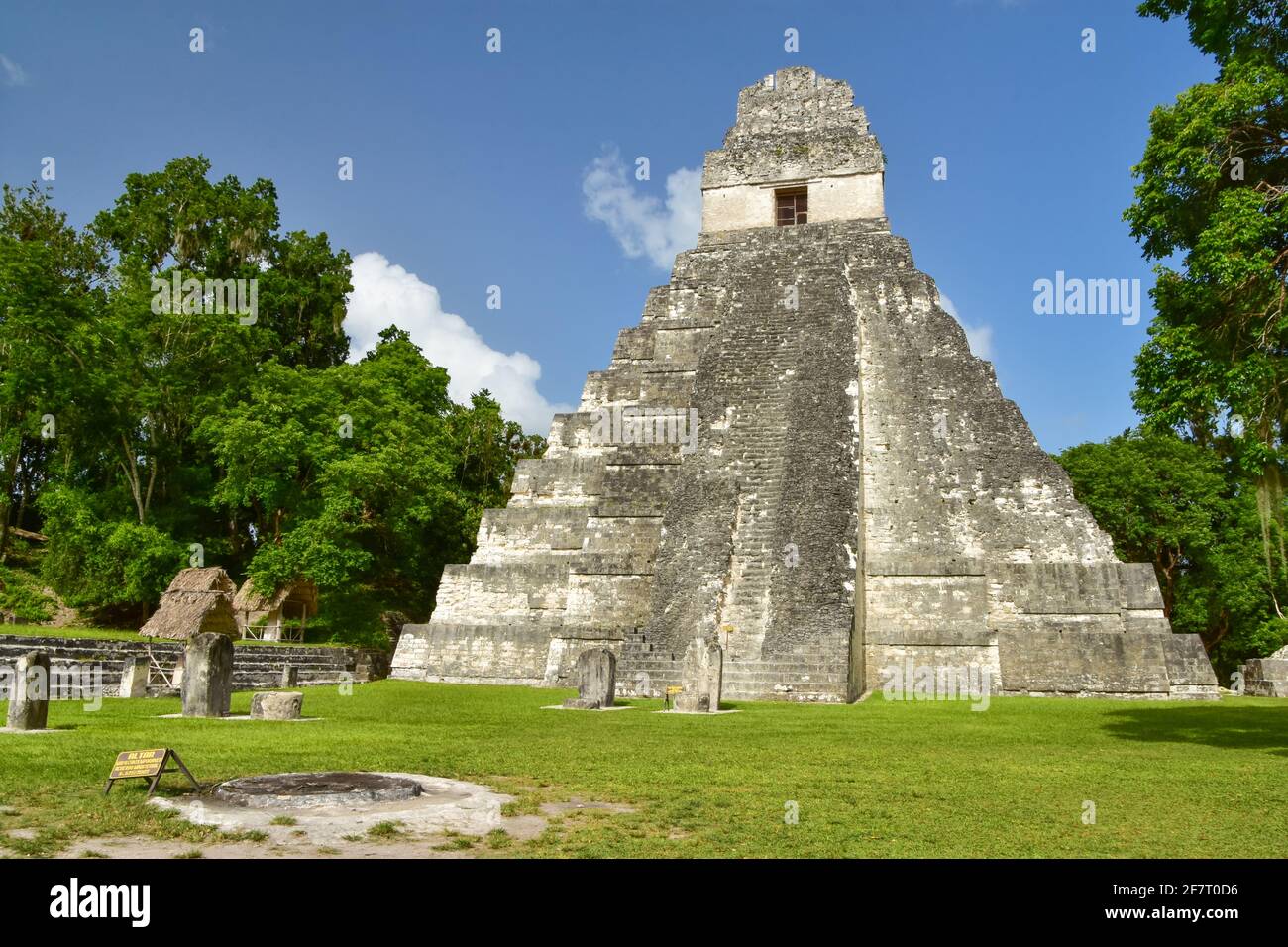 Tempel I im Tikal Nationalpark, Guatemala Stockfoto