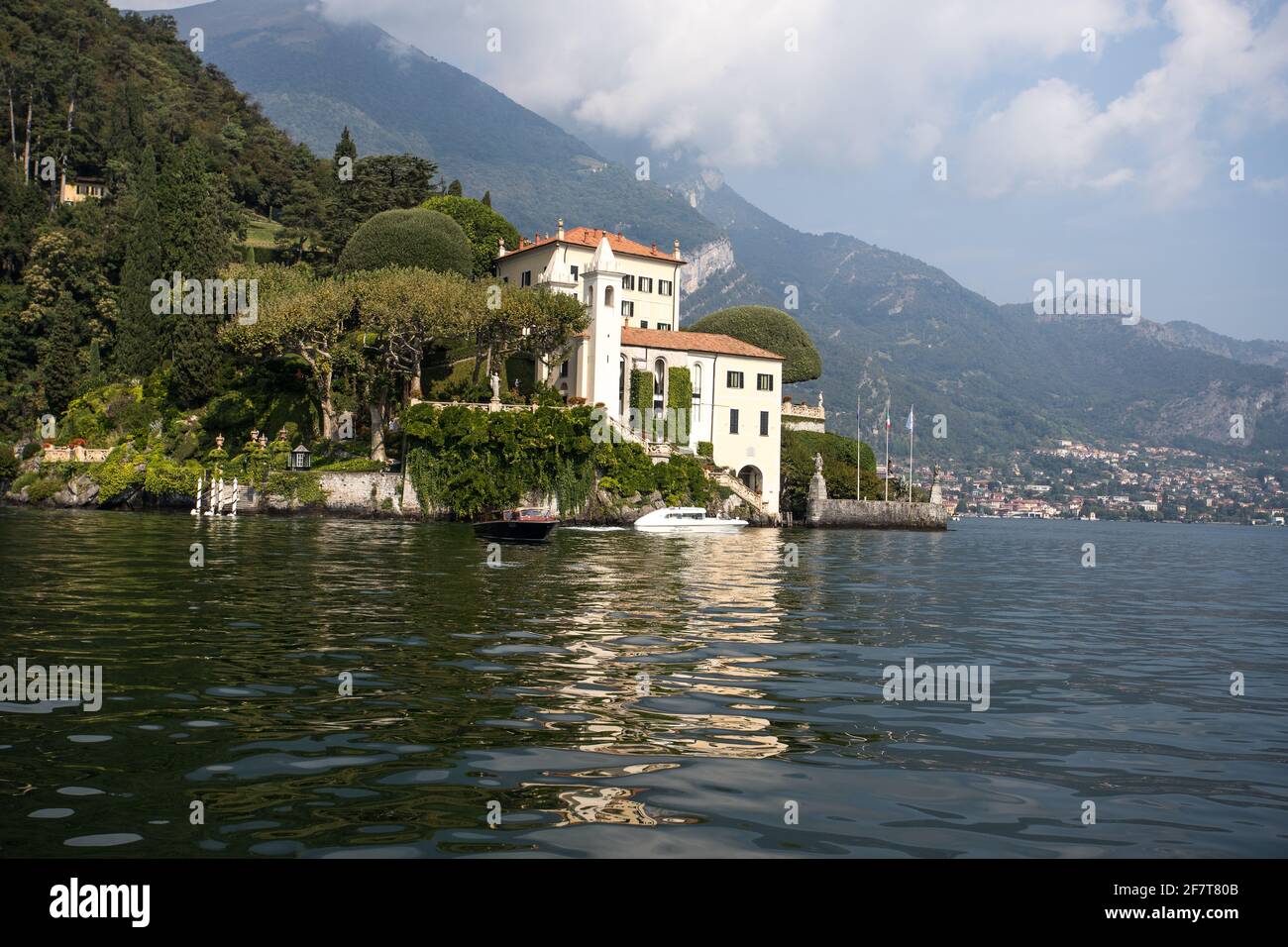 Villa del Balbianello, Comer See, Italien. Wie in Star Wars: Episode II Attack of the Clones und Casino Royale zu sehen Stockfoto