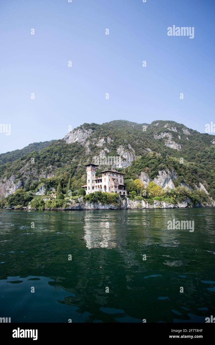 Villa La Gaeta wie im James Bond Casino Royale gesehen. Comer See, Italien Stockfoto