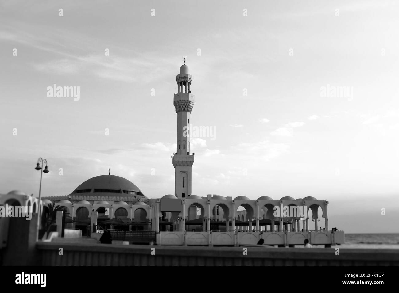 Al Rahma Moschee: Die Schwimmende Moschee In Dschidda, Saudi-Arabien Stockfoto