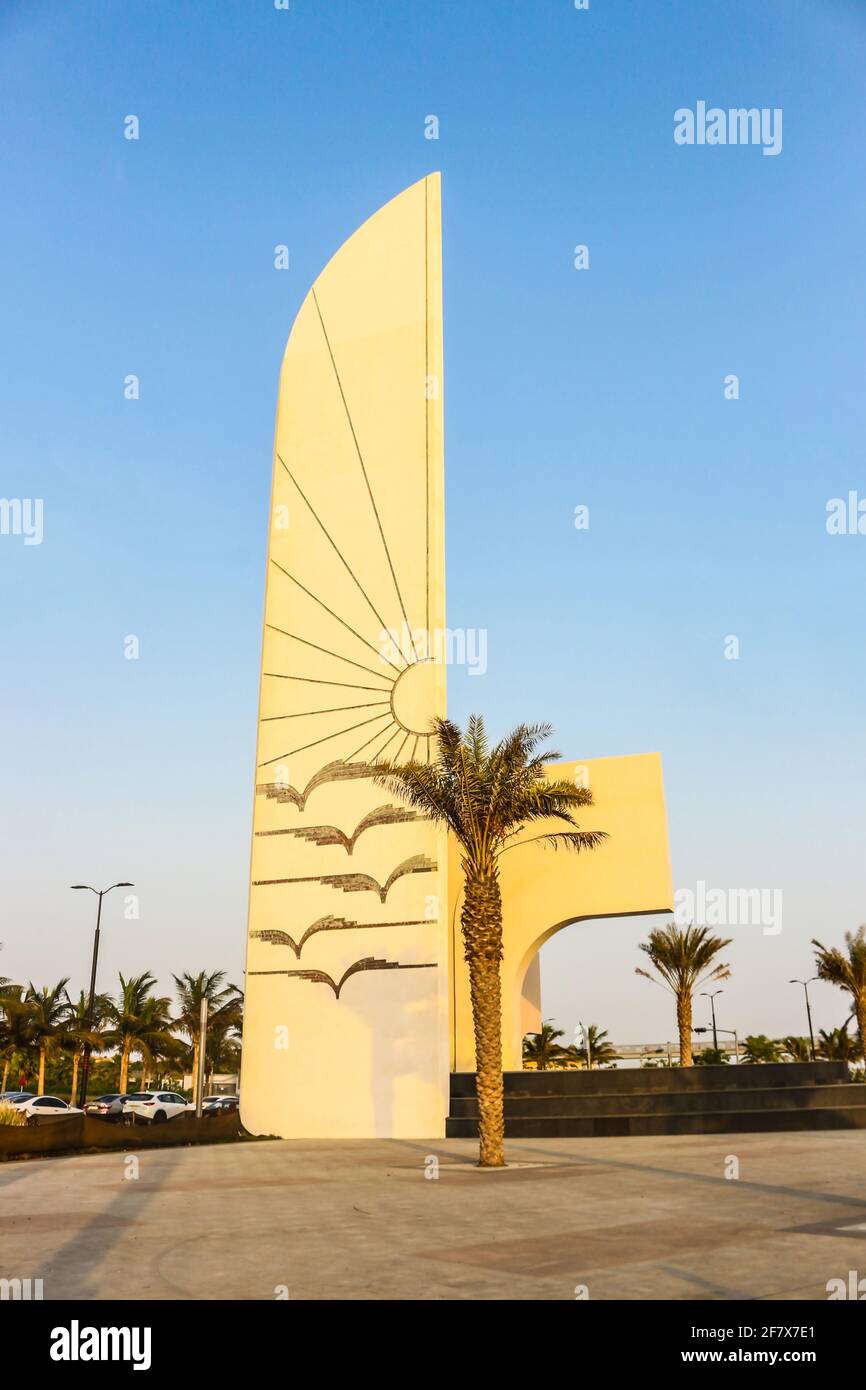 jeddah corniche neuer Strand Stockfoto