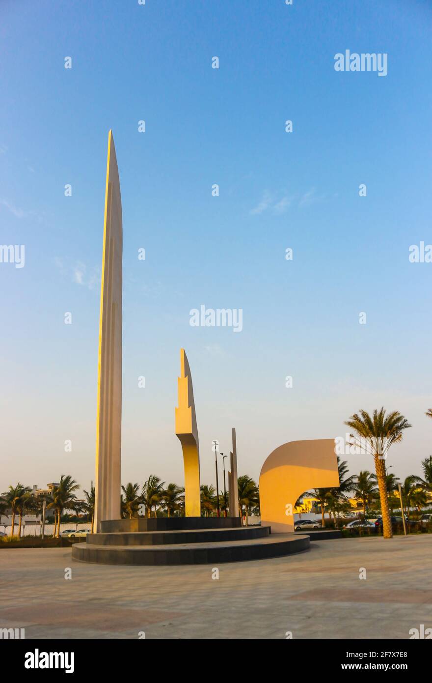 jeddah corniche neuer Strand Stockfoto