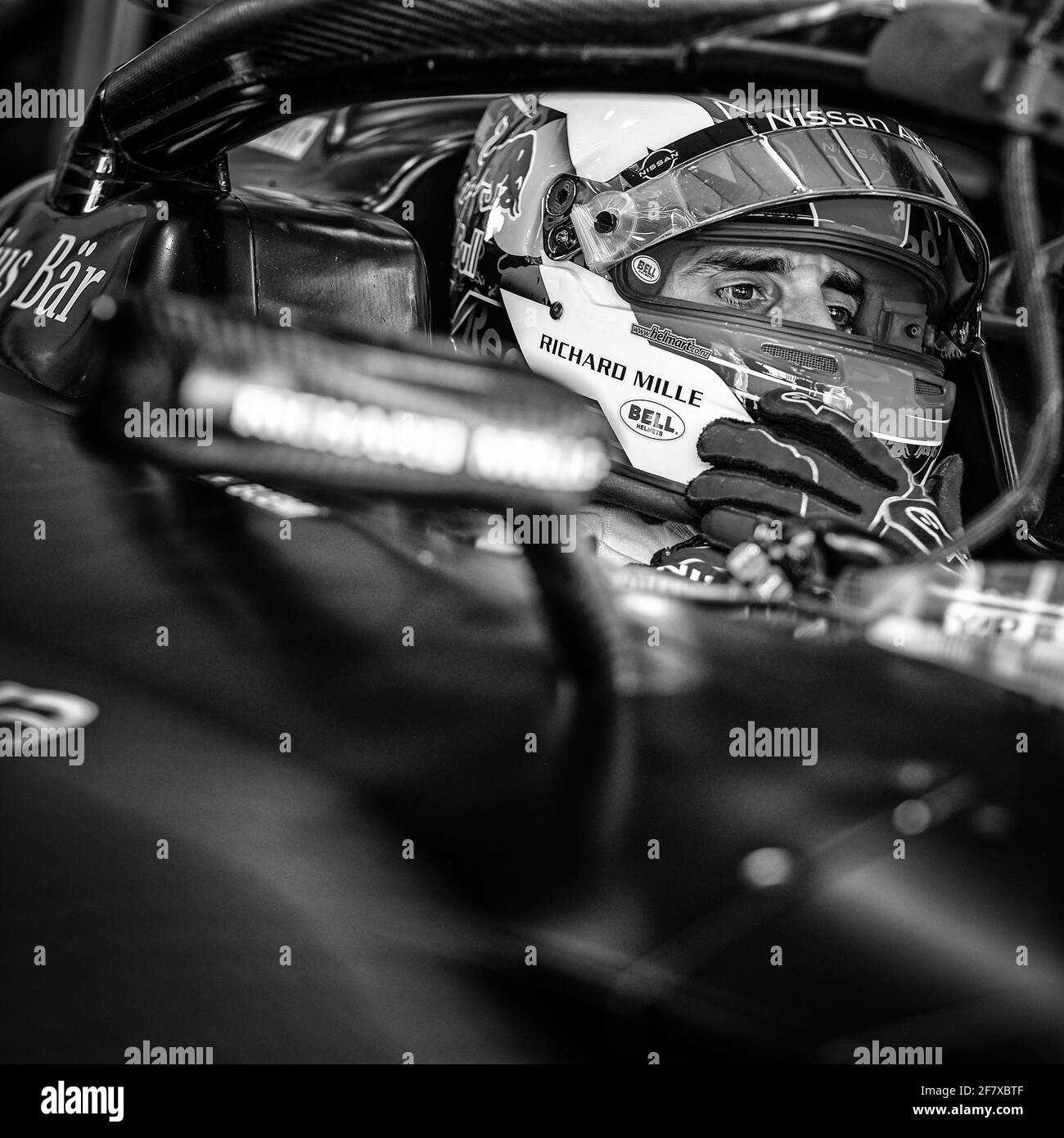 BUEMI Sebastien (SWI), Nissan e.Dams, Nissan IM02, Portrait während des Rome ePrix 2021, 3. Lauf der Formel-E-Weltmeisterschaft 2020-21, auf dem Circuito Cittadino dell'EUR vom 9. Bis 11. April in Rom, Italien - Foto Francois Flamand / DPPI / LiveMedia Stockfoto