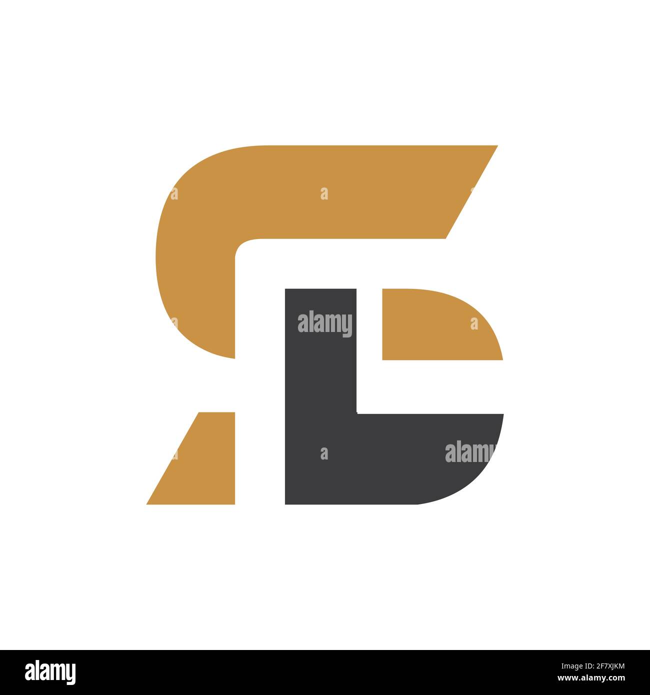 Ursprüngliches Design der Vorlage für das SL-Logo mit Buchstabenzeichen. Kreatives, abstraktes LS-Logo im Buchstaben. Logo mit verknüpftem Buchstaben LS. Stock Vektor