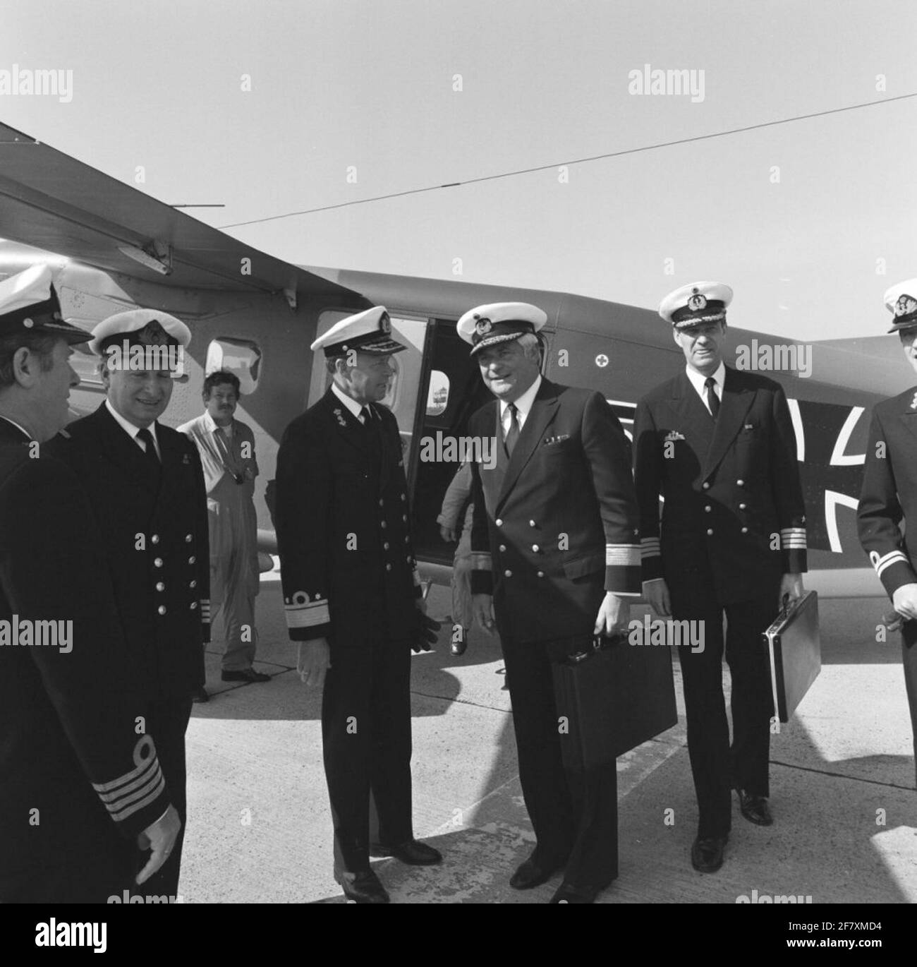 Empfang des Kommandanten des deutschen Untergebiets Nordsee