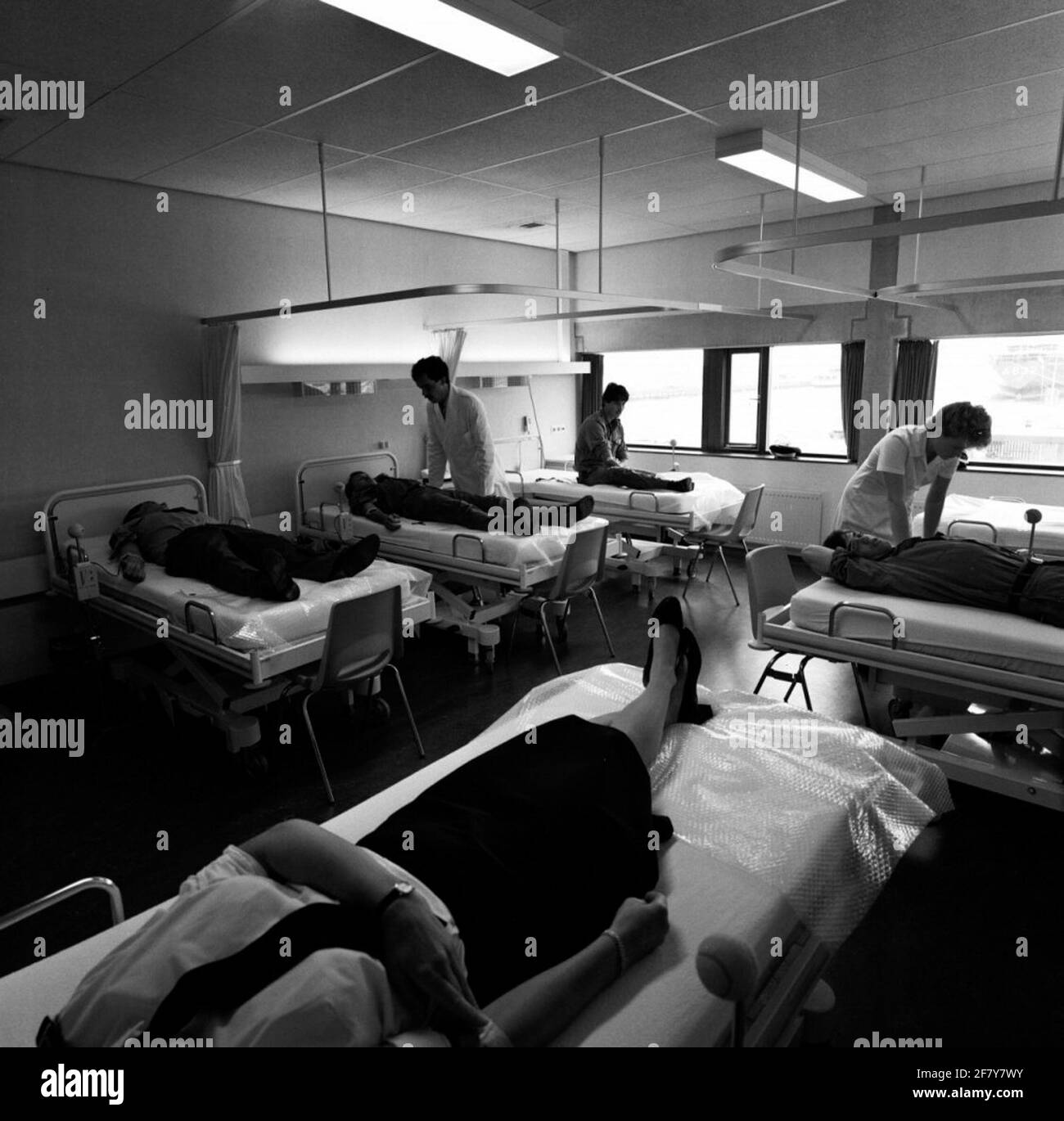 Blutspender in der zentralen Inspirationslast in Den Helder. Stockfoto