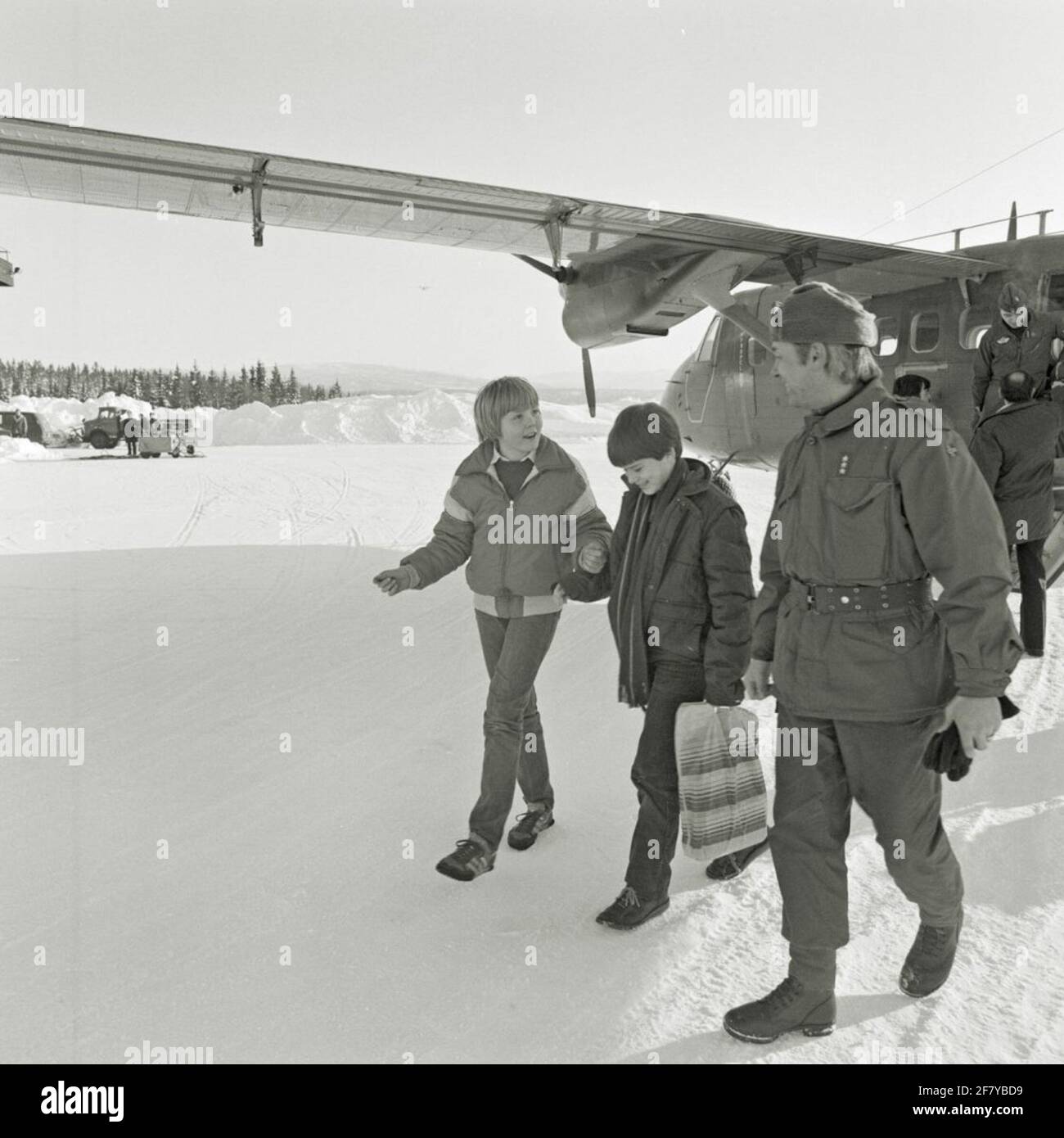 Z.K.H. Willem-Alexander besucht die Marine, in Norwegen 1981 Stockfoto