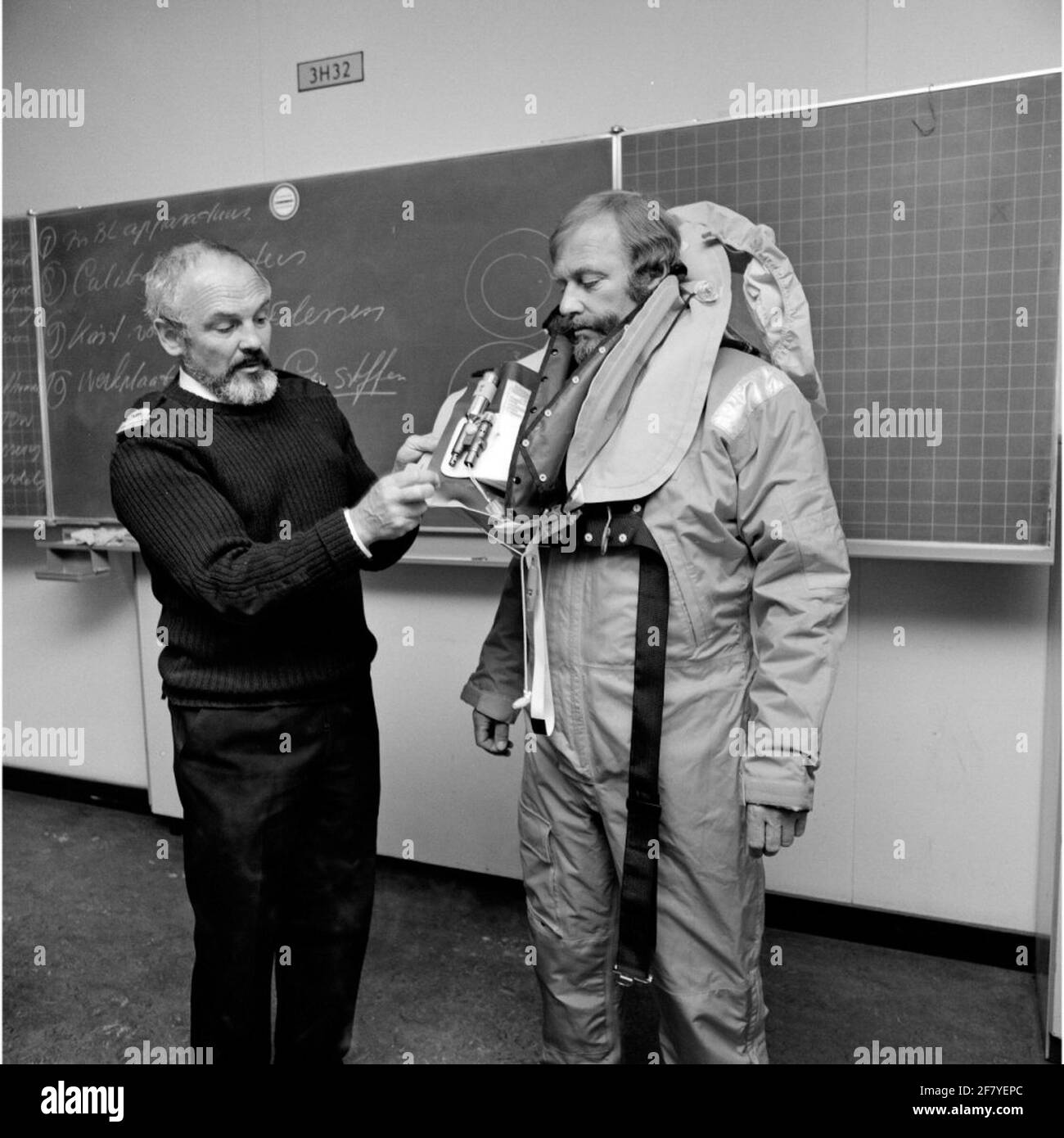 Weniger Situation an der NBCD-Schule in Den Helder im Mai 1989. Stockfoto