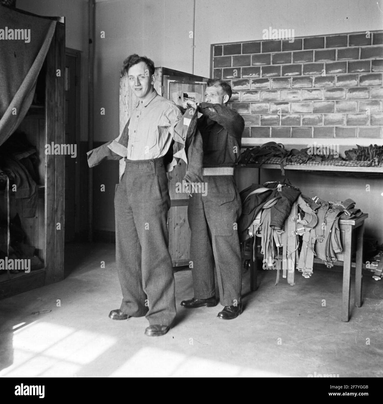 Eine einheitliche Passform mit dem Vorderteil. Stockfoto