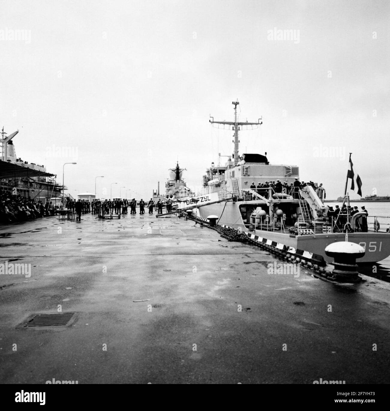 Kommunikation des Minenkontrollschiffs HR.Ms. Delfzijl (1983-2000). Stockfoto