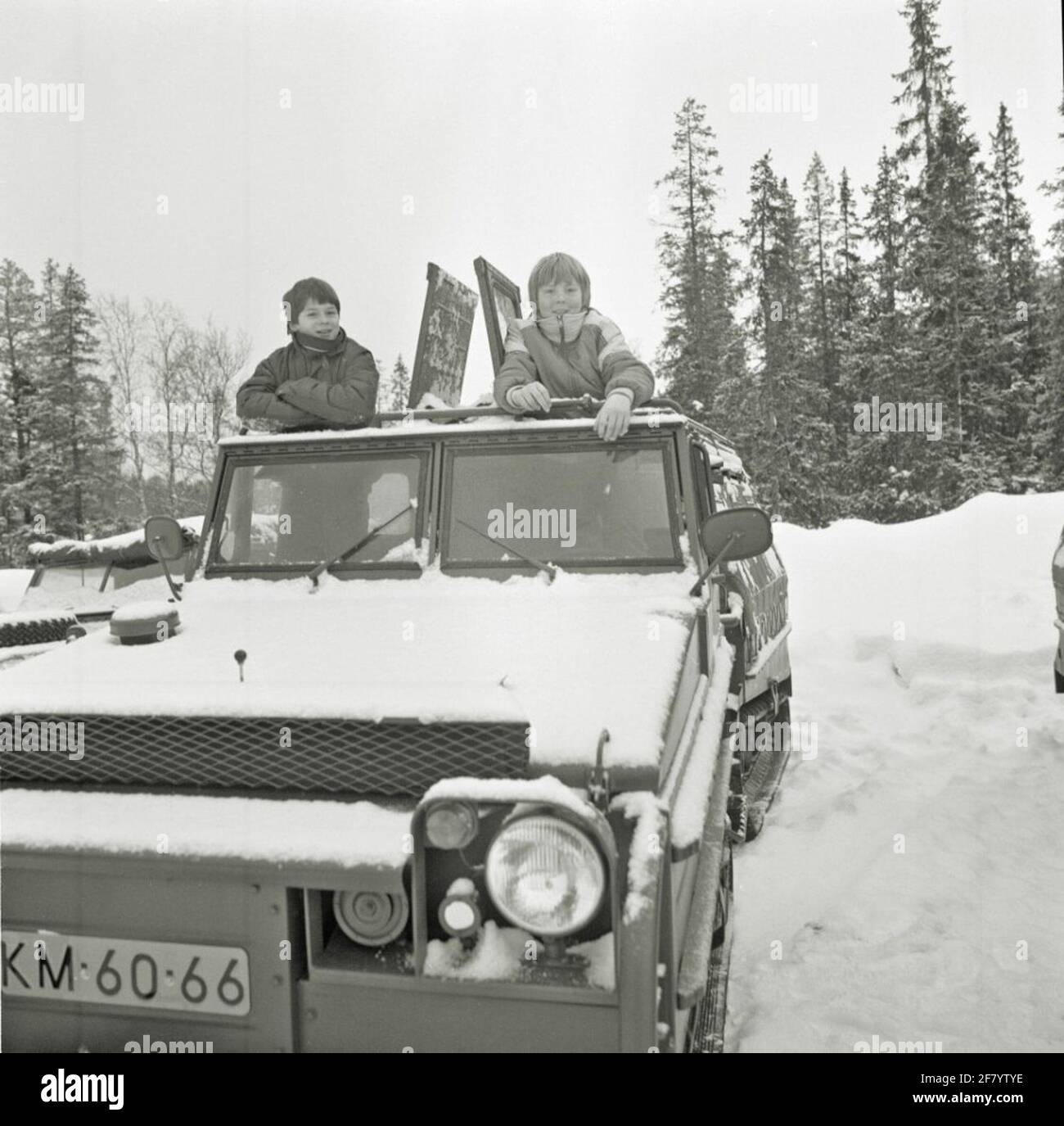 Z.K.H. Willem-Alexander besucht die Marine, in Norwegen 1981 Stockfoto