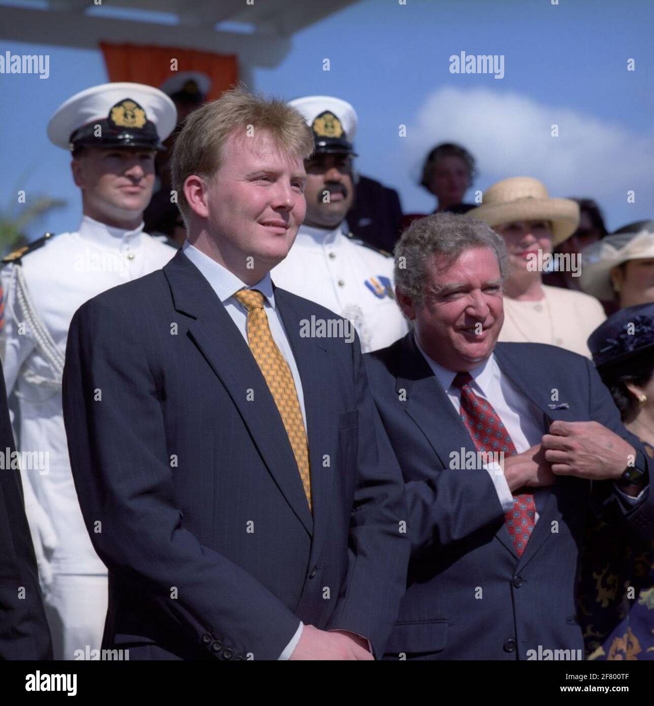 ZKH Prinz Willem-Alexander während der Statutenfest auf Aruba. Stockfoto