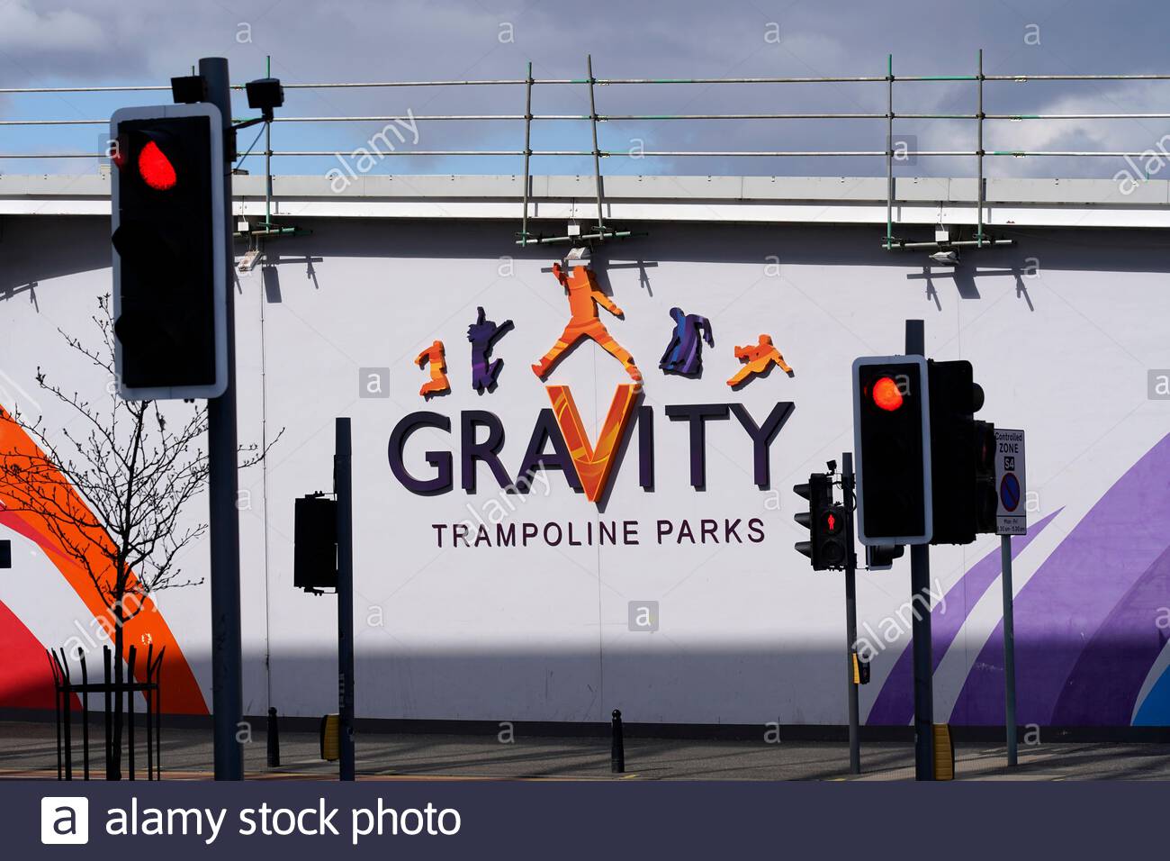 Gravity Trampolin Parks, Fountain Park, Edinburgh, Schottland Stockfoto