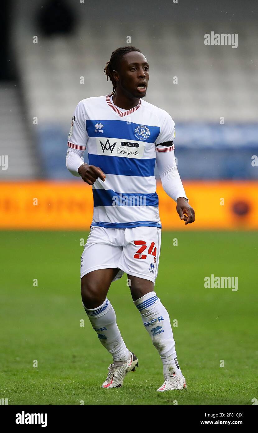 London, England, 10. April 2021. Osman Kakay von QPR während des Sky Bet Championship-Spiels im Loftus Road Stadium, London. Bildnachweis sollte lauten: David Klein / Sportimage Stockfoto