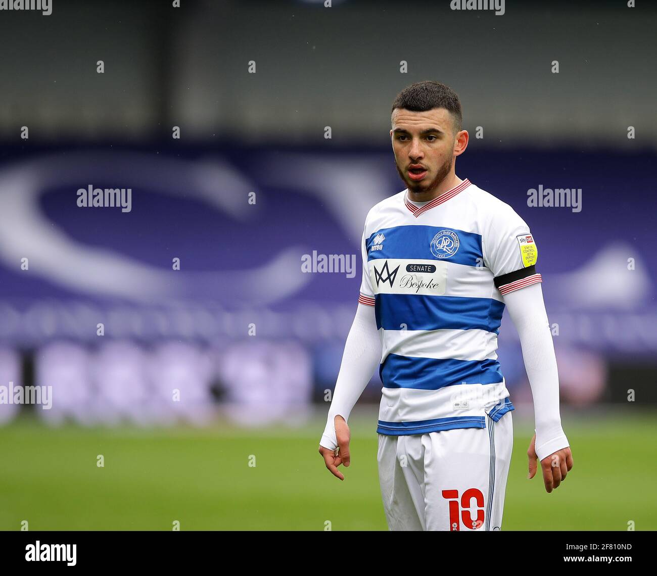 London, England, 10. April 2021. Der Illias Chair von QPR während des Sky Bet Championship-Spiels im Loftus Road Stadium, London. Bildnachweis sollte lauten: David Klein / Sportimage Stockfoto