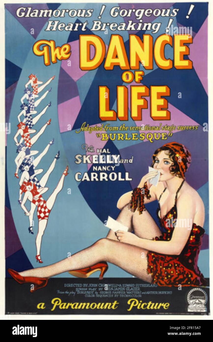 THE DANCE IF LIFE 1929 Paramount Pictures Film mit Nancy Carroll Stockfoto