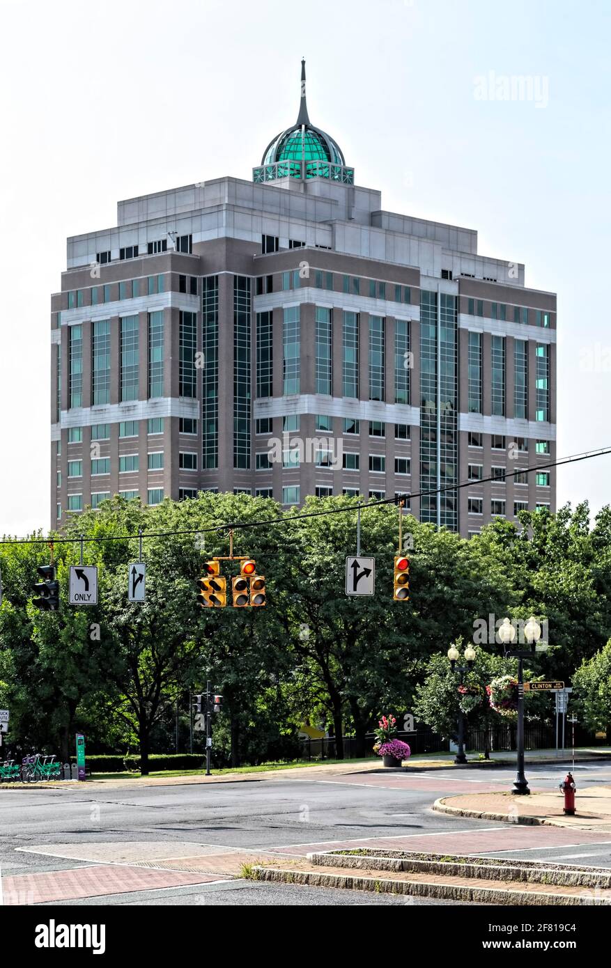 625 Broadway, Albany, ist die Heimat des New York State Department of Environmental Conservation. Stockfoto