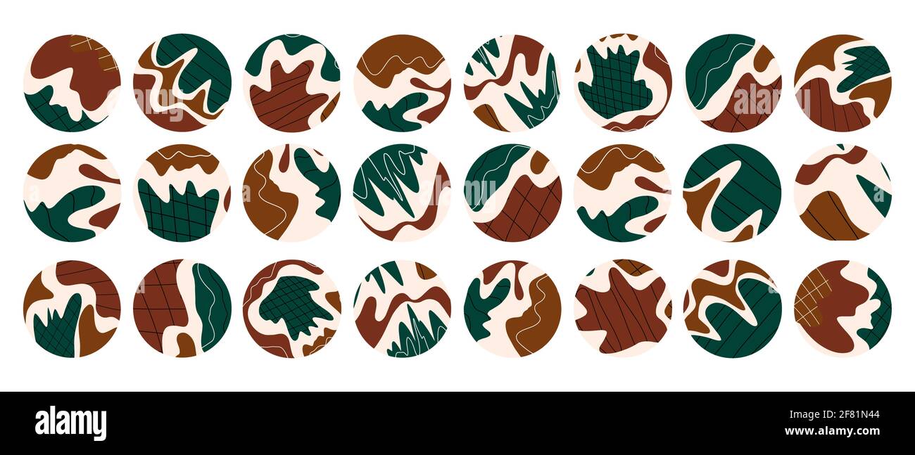 Großes Set mit verschiedenen Highlight-Covern. Stockfoto