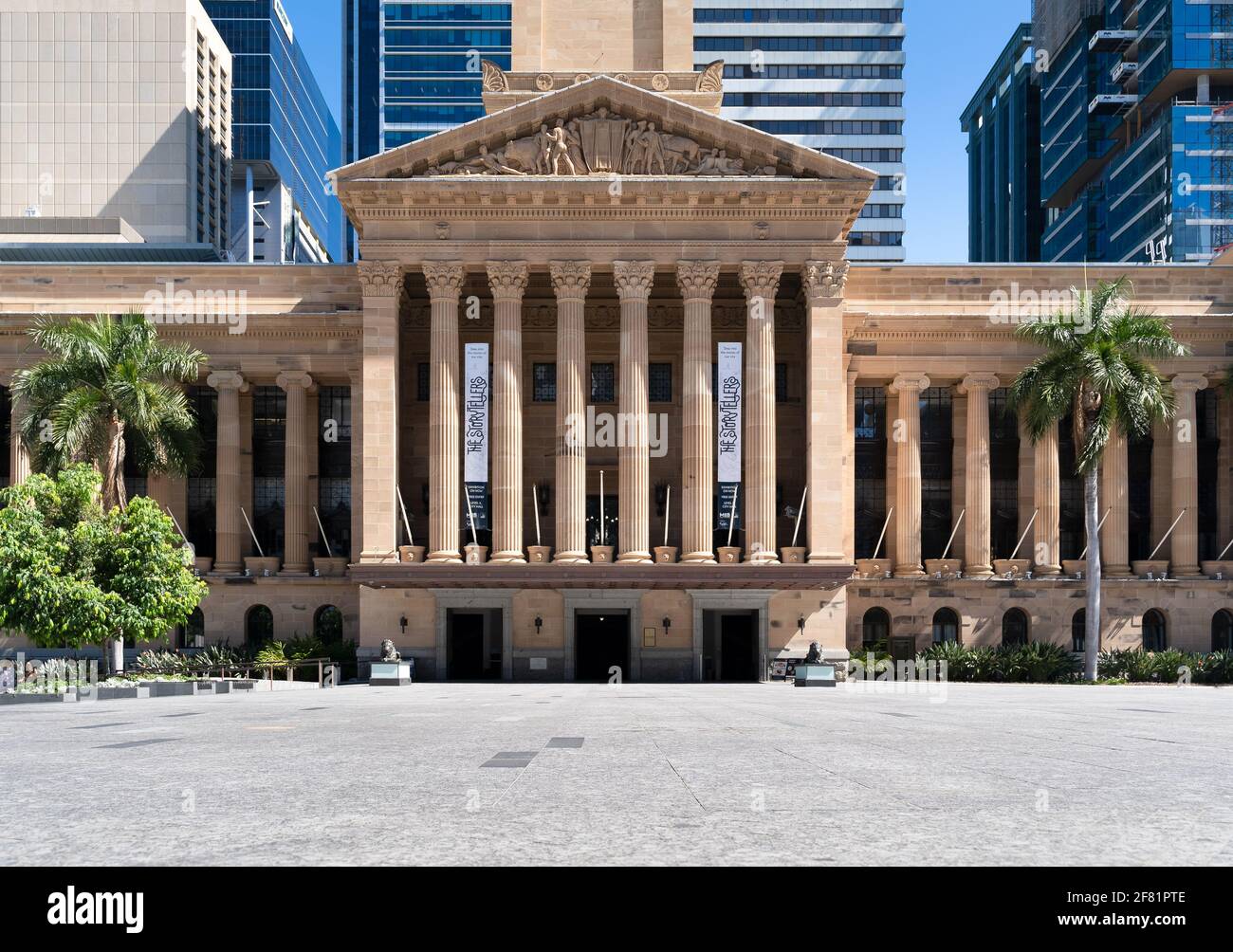 10. April 202, Brisbane, Queensland, Australien: Rathaus am King George Square in Brisbane Stockfoto