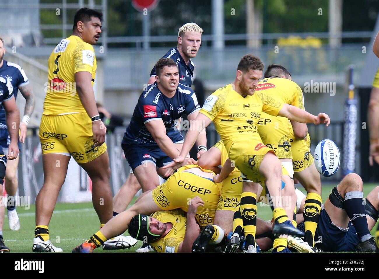 Tawera Kerr Barlow Aus La Rochelle Wahrend Des European Rugby Champions Cup Des Viertelfinalspiels Der Rugby Union Zwischen La Rochelle Und Sale Sharks Am 10 April 21 Im Marcel Deflandre Stadion In La Rochelle Frankreich Foto