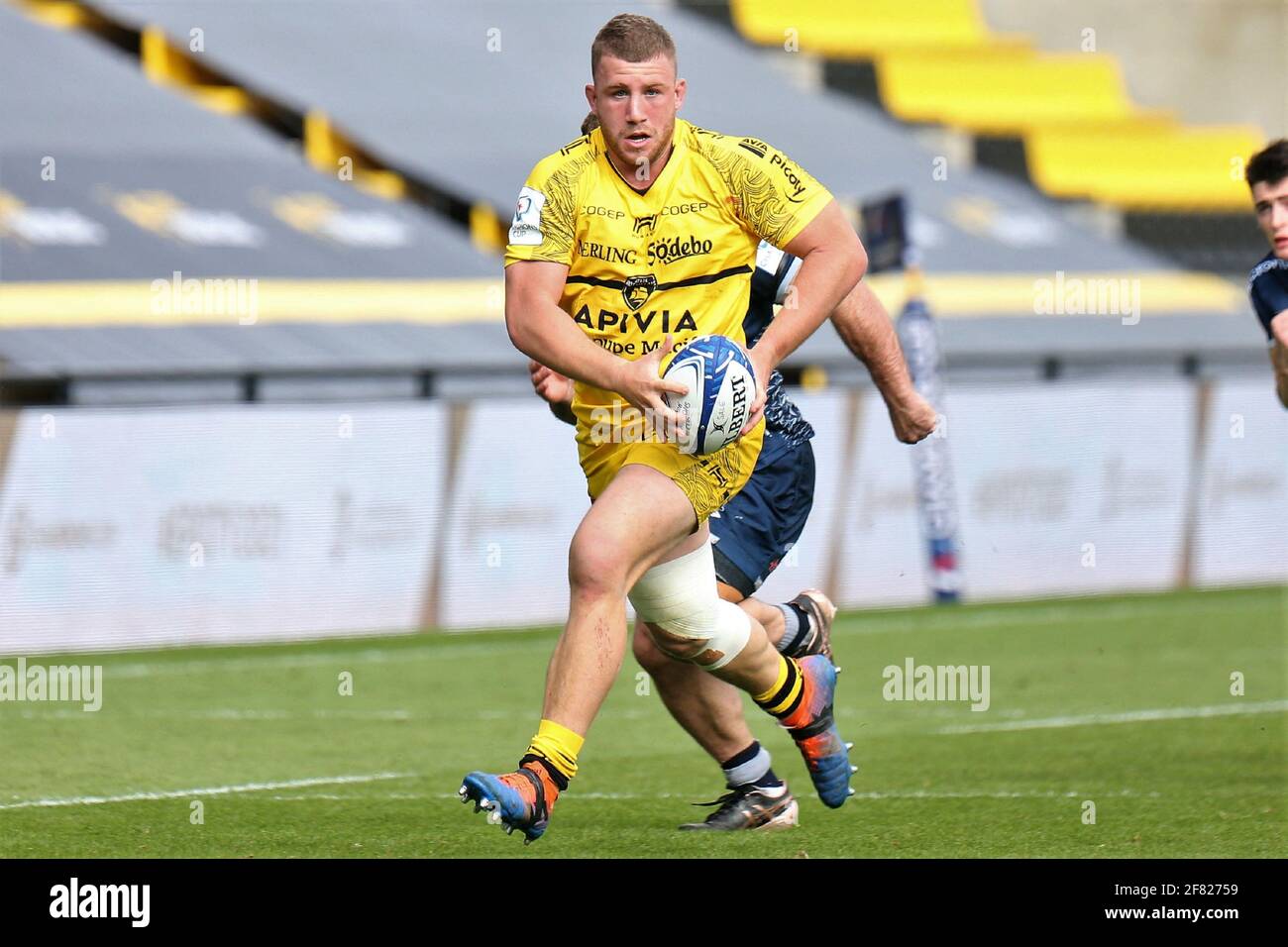 Pierre Bourgarit Aus La Rochelle Wahrend Des European Rugby Champions Cup Des Viertelfinalspiels Der Rugby Union Zwischen La Rochelle Und Sale Sharks Am 10 April 21 Im Marcel Deflandre Stadion In La Rochelle Frankreich Foto