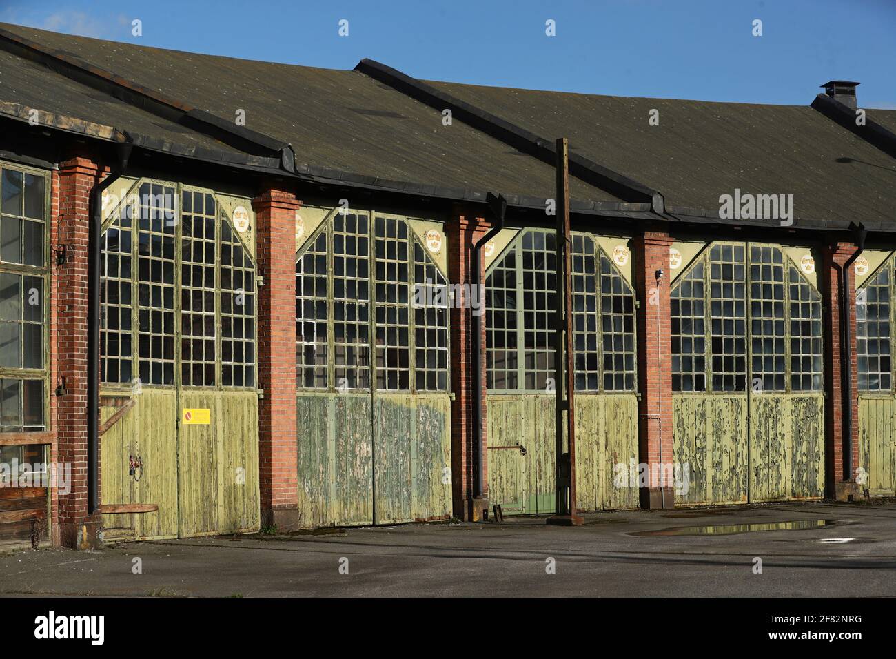 Ein altes Triebwerk, Linköping, Schweden. Stockfoto