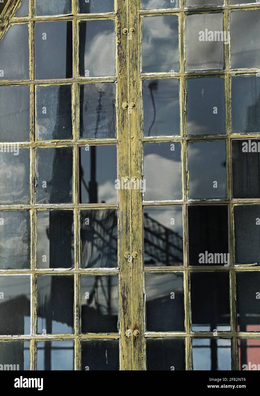 Ein altes Triebwerk, Linköping, Schweden. Stockfoto