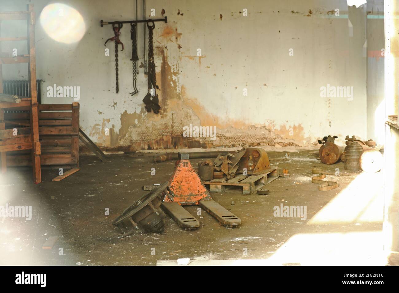 Ein altes Triebwerk, Linköping, Schweden. Stockfoto