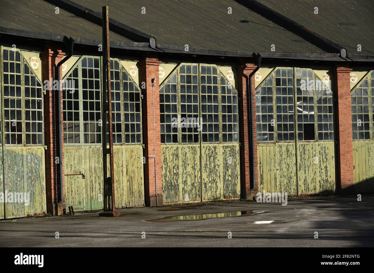 Ein altes Triebwerk, Linköping, Schweden. Stockfoto