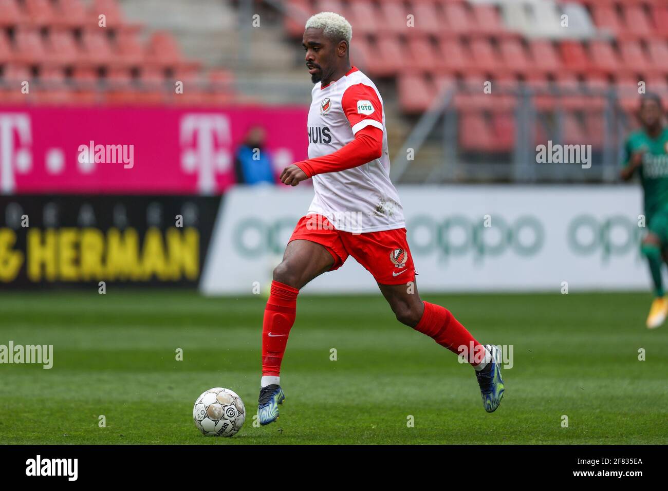 UTRECHT, NIEDERLANDE - 11. APRIL: Gyrano Kerk vom FC Utrecht während des niederländischen Eredivisie-Spiels zwischen dem FC Utrecht und Feyenoord im Stadion Galgenwaard o Stockfoto