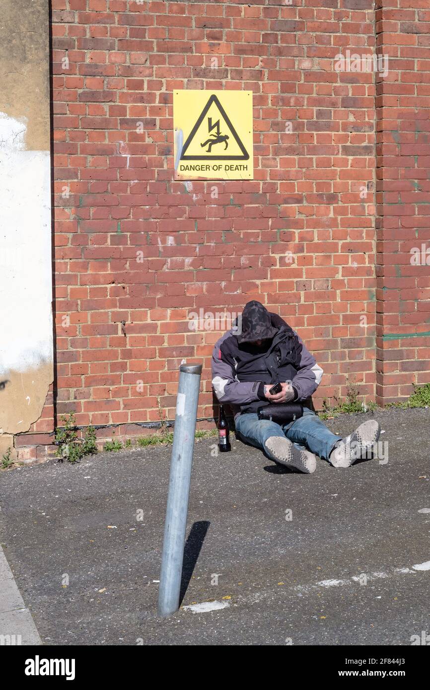 Covid 19 Pandemie in Brighton, Großbritannien Stockfoto