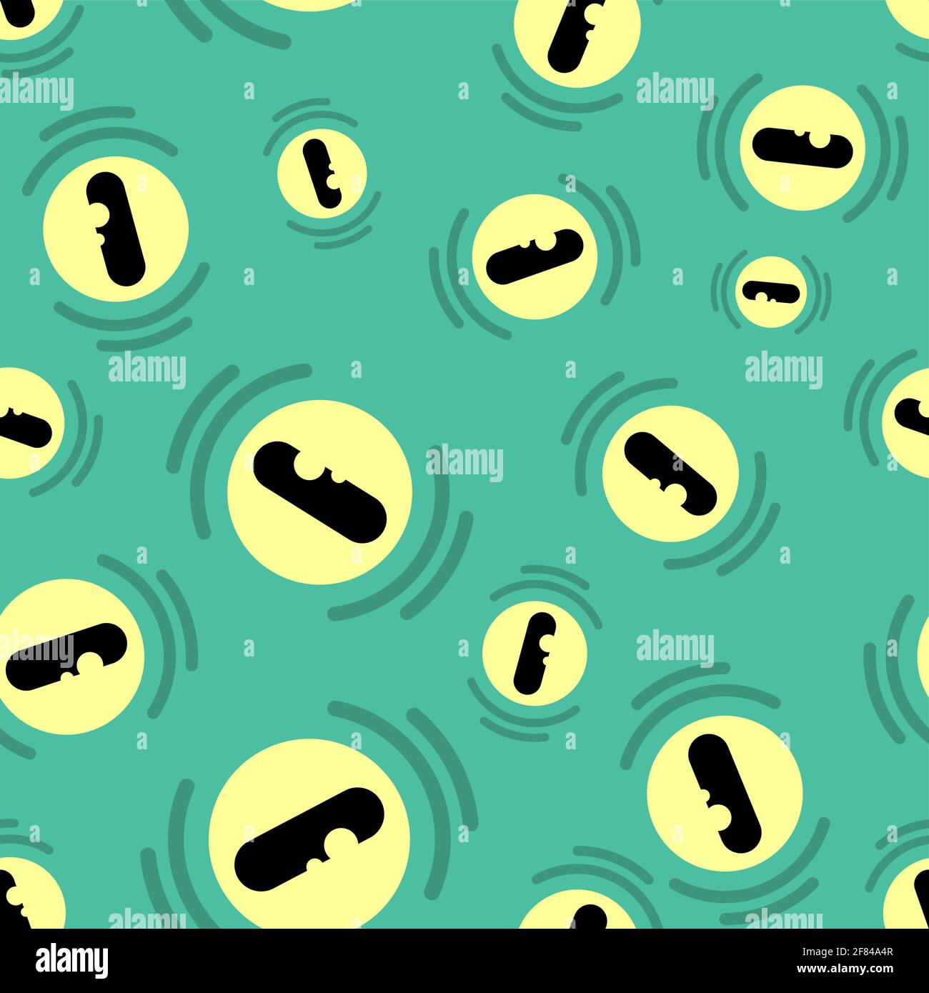 Monster Eyes Muster nahtlos. Zombie Eye Hintergrund. Grüne Monster Textur Vektor Illustration Stock Vektor