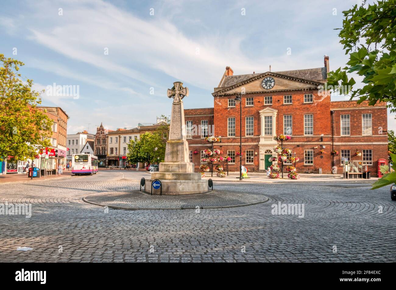 Fore Street im Zentrum von Taunton. Stockfoto