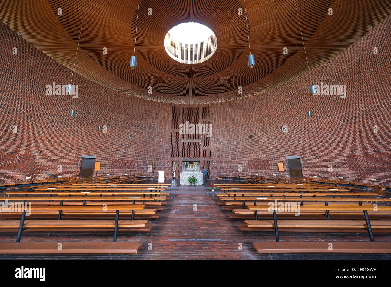 Innenraum, Katholische Kirche, St. Johann von Capistran, Meistersingerstr., München, Oberbayern, Bayern, Deutschland Stockfoto