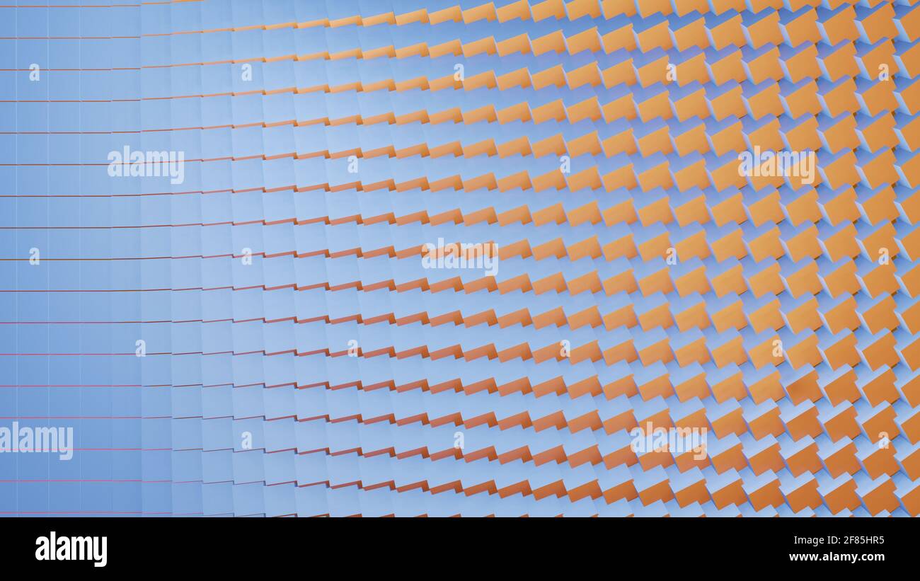 Bunte Würfelchen. 3D-Illustration. Stockfoto