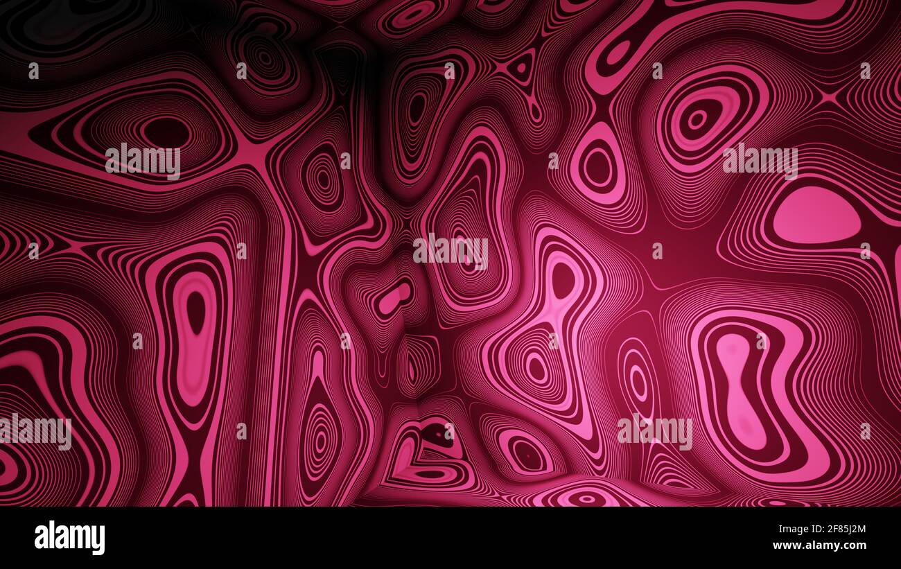 Abstraktes, farbenfrohes Muster. 3D-Illustration. Stockfoto