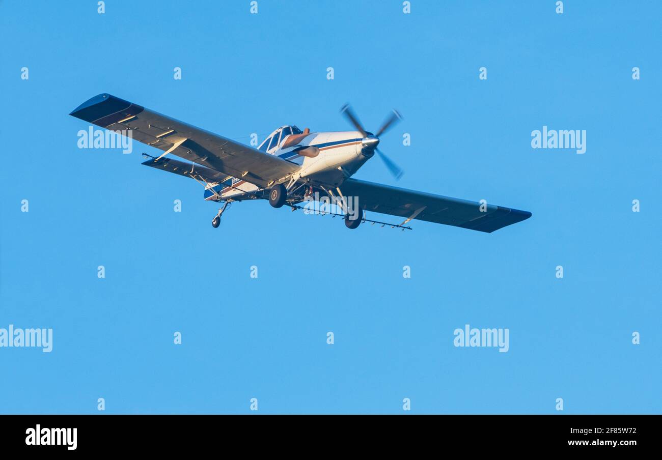 American Ayres S2R-G10 Turbo-Thrush-Flugzeug, modifiziert für landwirtschaftliche Zwecke wie Pflanzenstauben oder Topdressing, Queensland, QLD, Australien Stockfoto