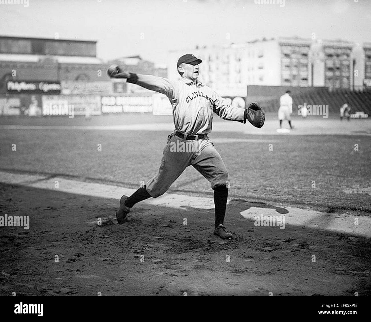 George Kahler, Cleveland NAPS, im Hilltop Park New York, 1911. Stockfoto